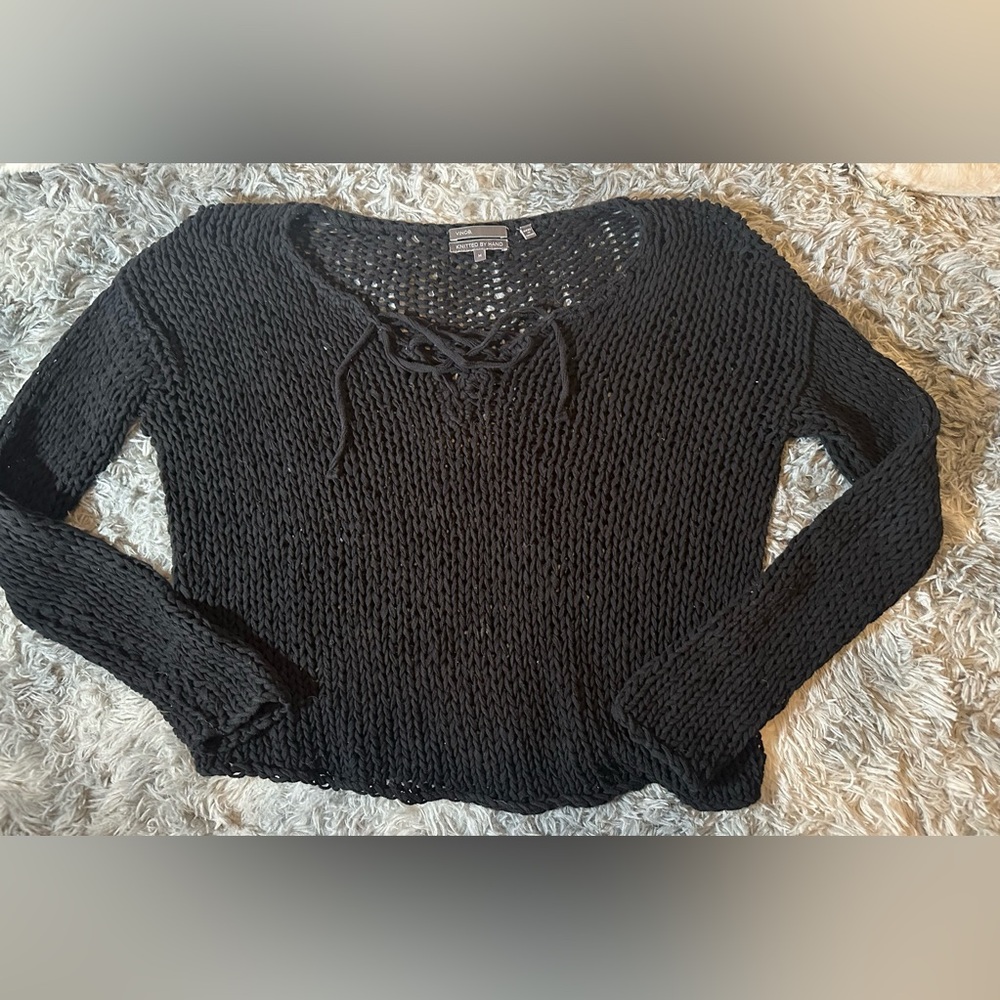 VINCE hand knitted pullover size M